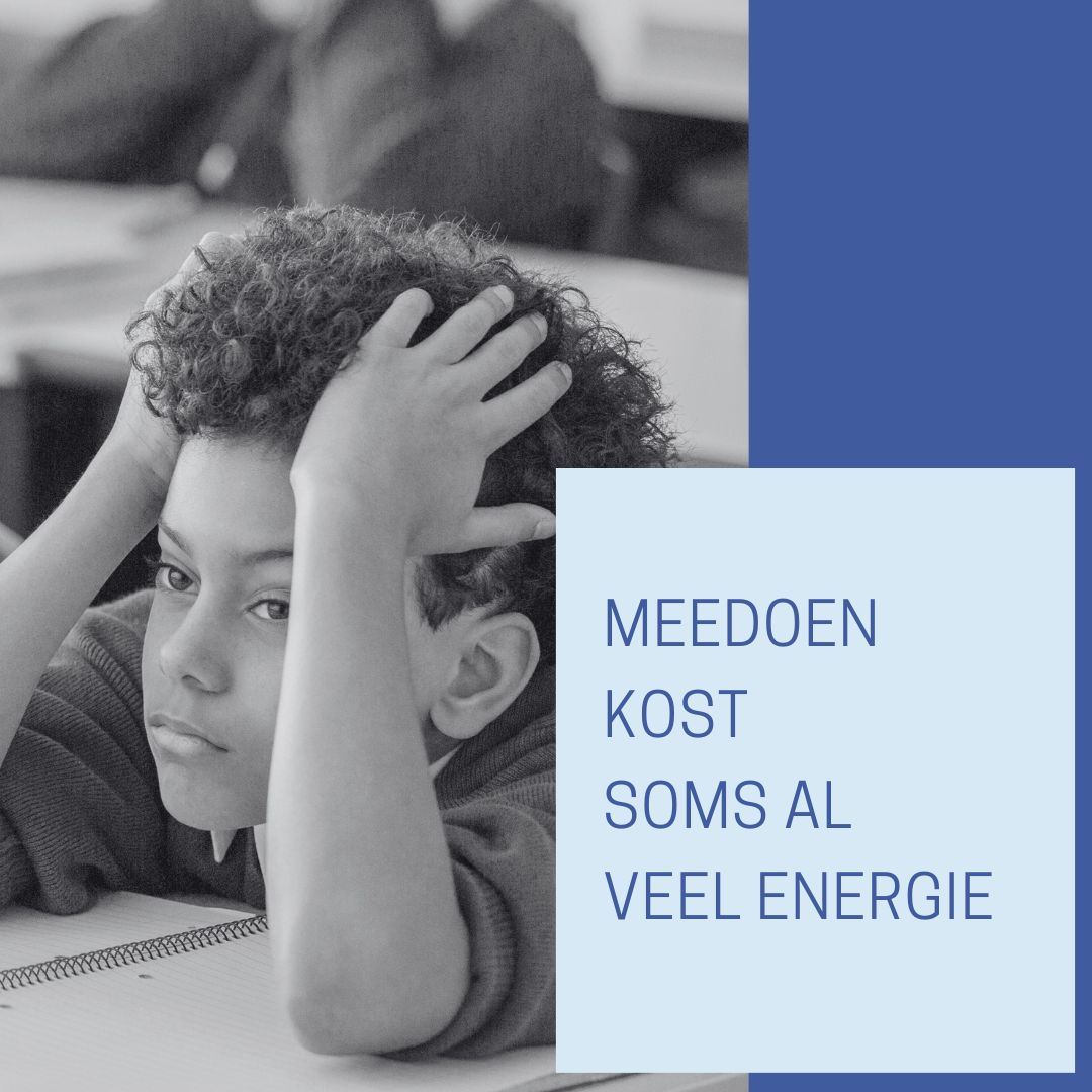 Meedoen kost soms al veel energie | Logomedia
