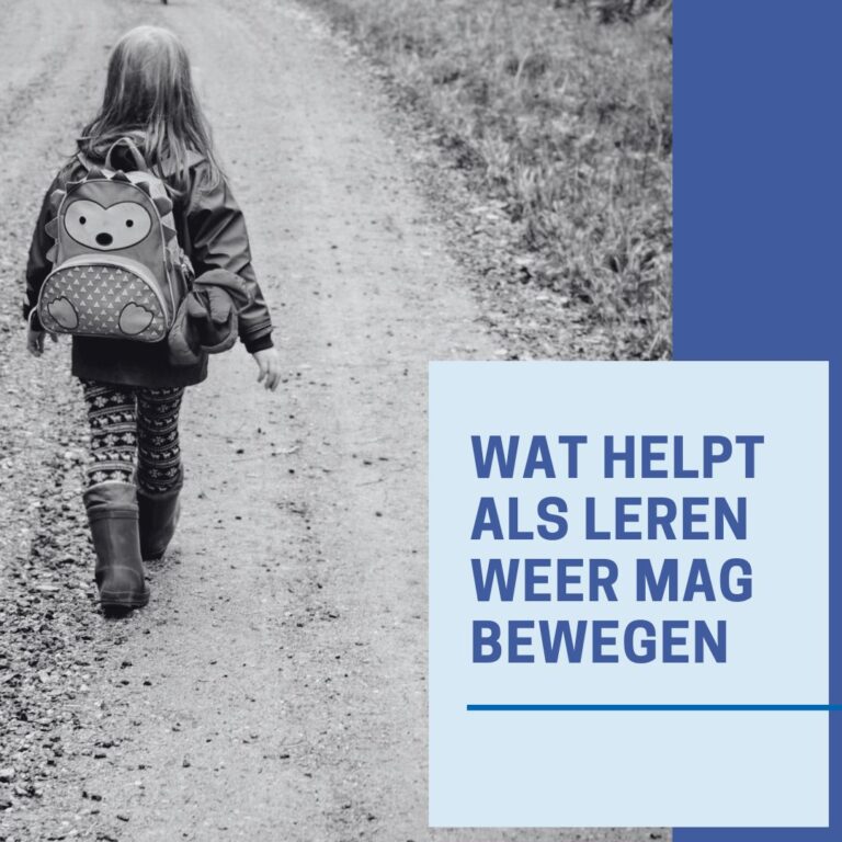 Wat helpt als leren weer mag bewegen | Logomedia